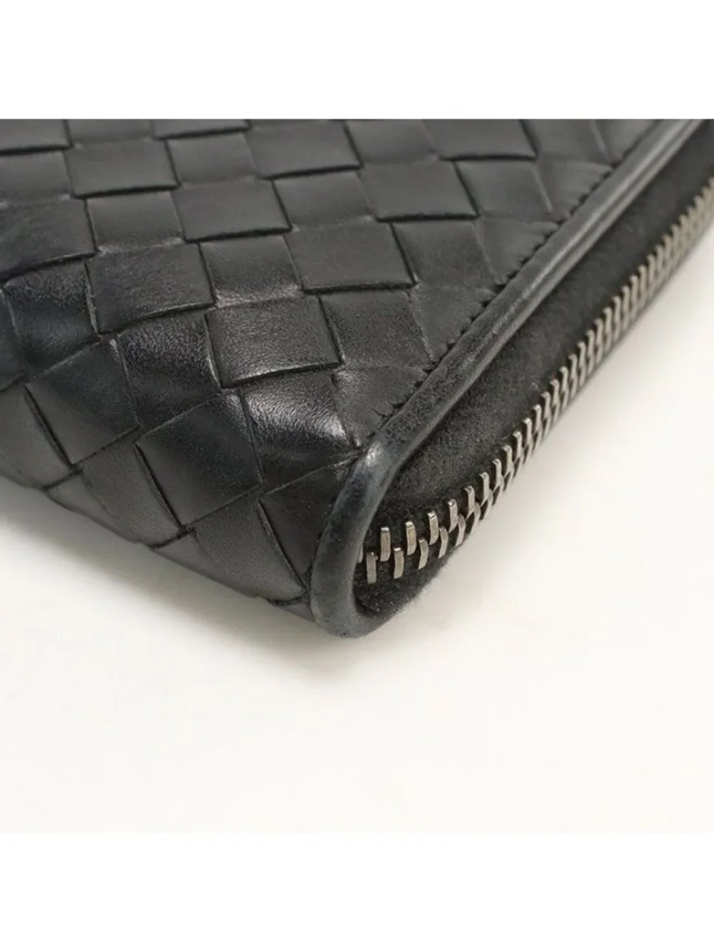 Bottega Veneta Zip Around Wallet Intrecciato Leather